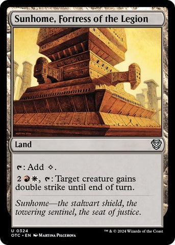 Sunhome, Fortress of the Legion (Commander: Outlaws of Thunder Junction) Near Mint