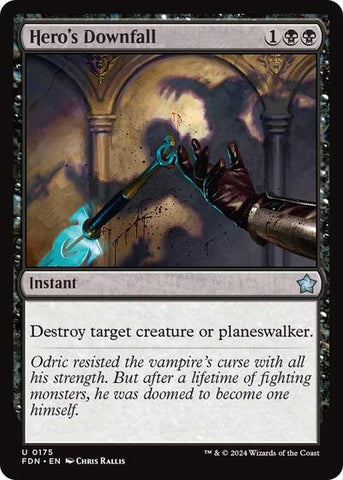Hero's Downfall (Foundations) Near Mint