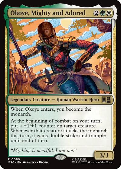 Okoye, Mighty and Adored (Commander: Marvel Super Heroes) Near Mint