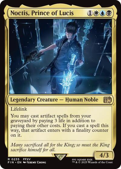 Noctis, Prince of Lucis (Universes Beyond: FINAL FANTASY) Near Mint Foil