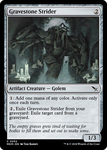 Gravestone Strider (Murders at Karlov Manor) Near Mint Foil