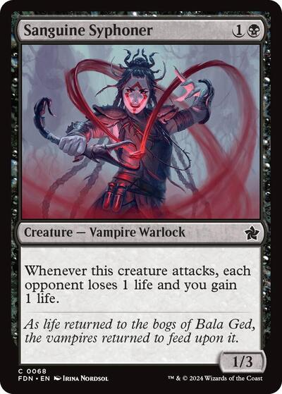 Sanguine Syphoner (Foundations) Light Play Foil
