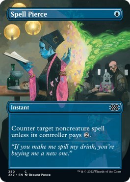 Spell Pierce (Borderless) (Double Masters 2022) Near Mint
