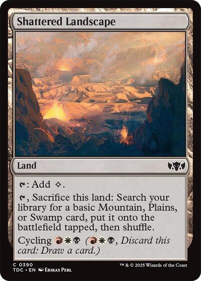 Shattered Landscape (Commander: Tarkir: Dragonstorm) Near Mint