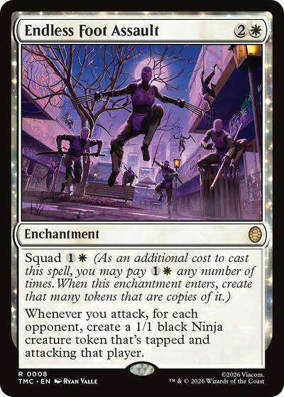 Endless Foot Assault (Commander: Teenage Mutant Ninja Turtles) Near Mint Foil