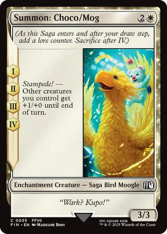 Summon: Choco/Mog (Universes Beyond: FINAL FANTASY) Near Mint