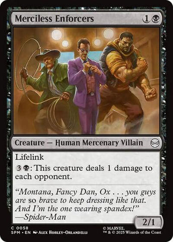 Merciless Enforcers (Marvel's Spider-Man) Near Mint Foil