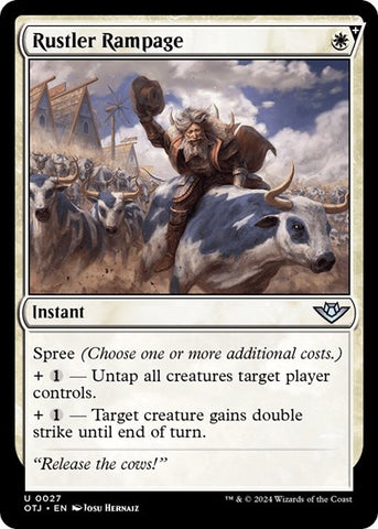 Rustler Rampage (Outlaws of Thunder Junction) Near Mint Foil