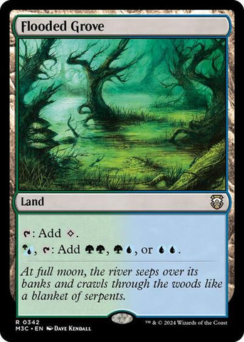 Flooded Grove (Commander: Modern Horizons 3) Near Mint