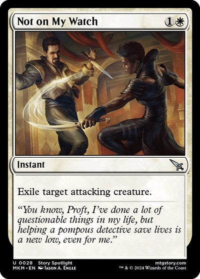 Not on my Watch (Murders at Karlov Manor) Near Mint Foil