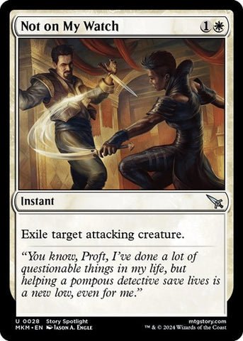 Not on my Watch (Murders at Karlov Manor) Near Mint Foil
