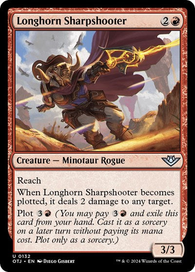 Longhorn Sharpshooter (Outlaws of Thunder Junction) Near Mint Foil