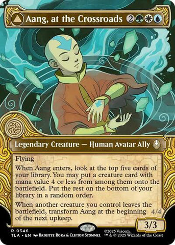 Aang, at the Crossroads (Showcase) (Avatar: The Last Airbender) Near Mint Foil