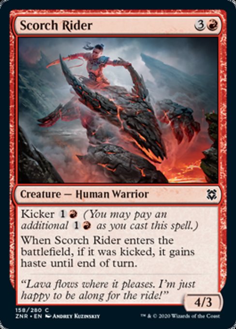 Scorch Rider (Zendikar Rising) Near Mint Foil