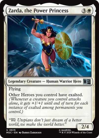 Zarda, the Power Princess (Commander: Marvel Super Heroes) Near Mint Foil