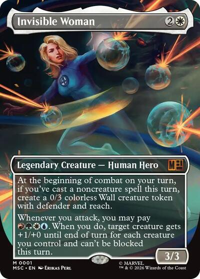 Invisible Woman (Borderless) (Commander: Marvel Super Heroes) Near Mint