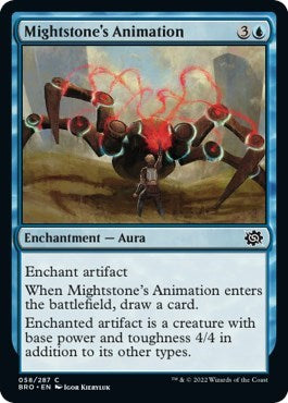 Mightstone's Animation (The Brothers' War) Near Mint Foil