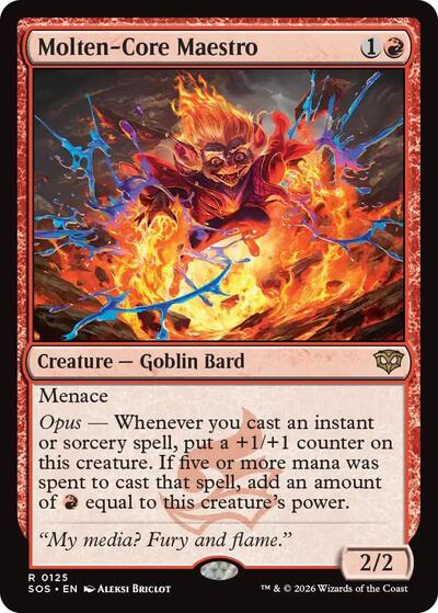 Molten-Core Maestro (Secrets of Strixhaven) Light Play Foil