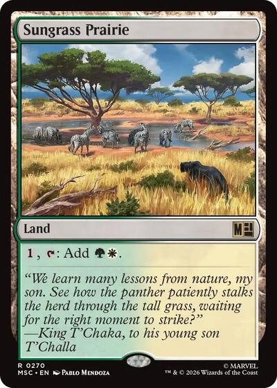 Sungrass Prairie (Surge Foil) (Commander: Marvel Super Heroes) Near Mint Foil