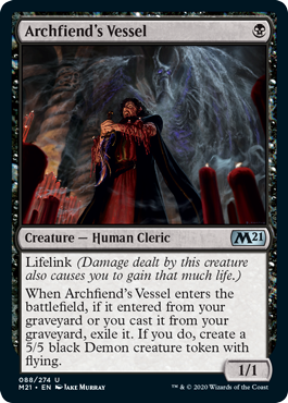 Archfiend's Vessel (Magic 2021 Core Set) Near Mint