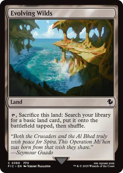 Evolving Wilds (Commander: FINAL FANTASY) Near Mint