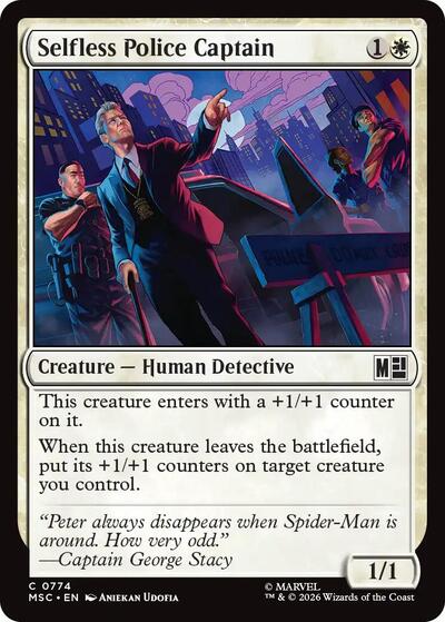 Selfless Police Captain (Commander: Marvel Super Heroes) Near Mint
