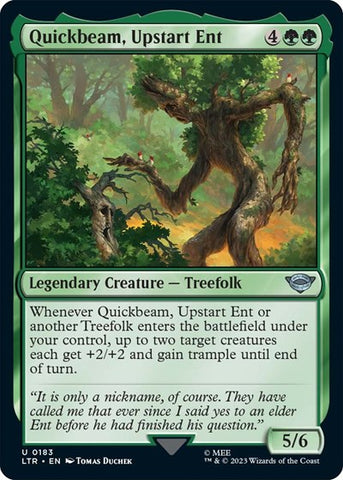 Quickbeam, Upstart Ent (Universes Beyond: The Lord of the Rings: Tales of Middle-earth) Near Mint