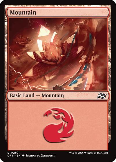 Mountain (0287) (Aetherdrift) Near Mint Foil