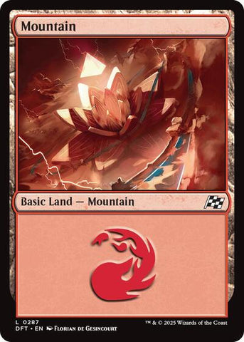 Mountain (0287) (Aetherdrift) Near Mint Foil