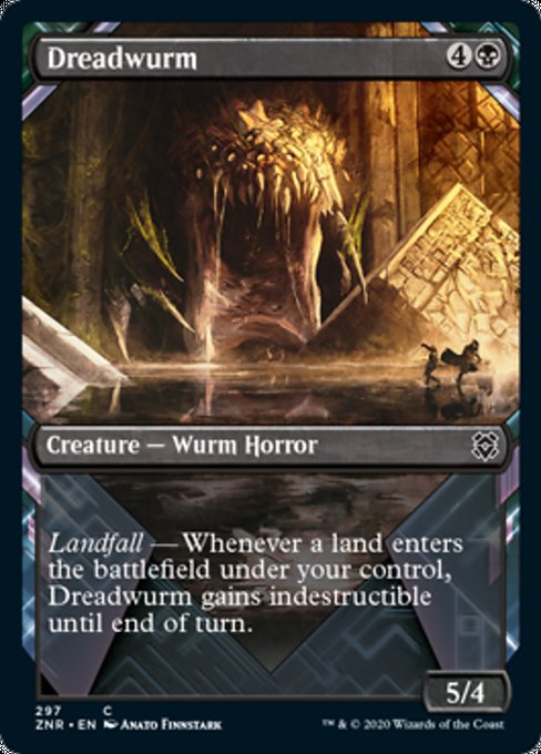 Dreadwurm (Showcase) (Zendikar Rising) Near Mint Foil