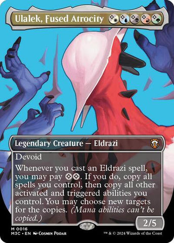 Ulalek, Fused Atrocity (Borderless) (Commander: Modern Horizons 3) Near Mint