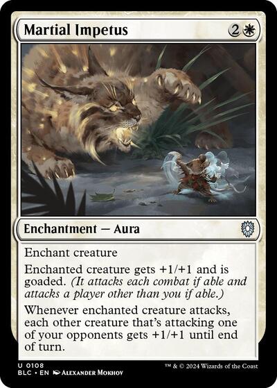 Martial Impetus (Commander: Bloomburrow) Near Mint