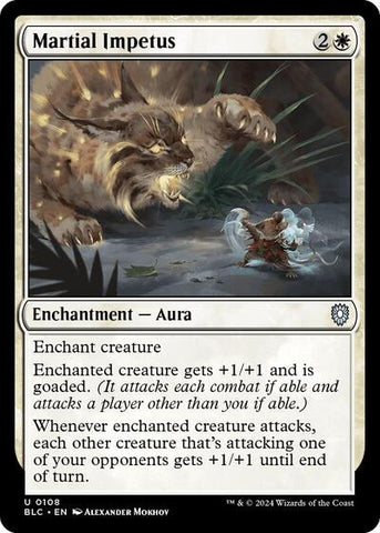 Martial Impetus (Commander: Bloomburrow) Near Mint