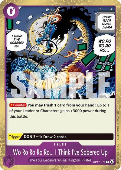 Wo Ro Ro Ro Ro... I Think I've Sobered Up (The World's Strongest Warriors) Near Mint Foil