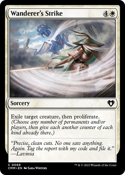 Wanderer's Strike (Commander Masters) Light Play Foil