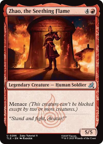 Zhao, the Seething Flame (0286) (Avatar: The Last Airbender: Eternal-Legal) Near Mint