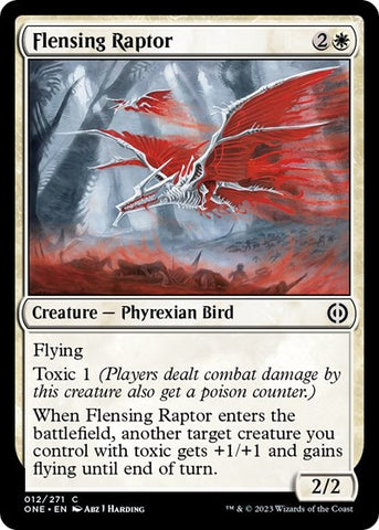 Flensing Raptor (Phyrexia: All Will Be One) Near Mint Foil