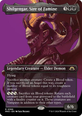 Shilgengar, Sire of Famine (Borderless) (Modern Horizons 3) Near Mint
