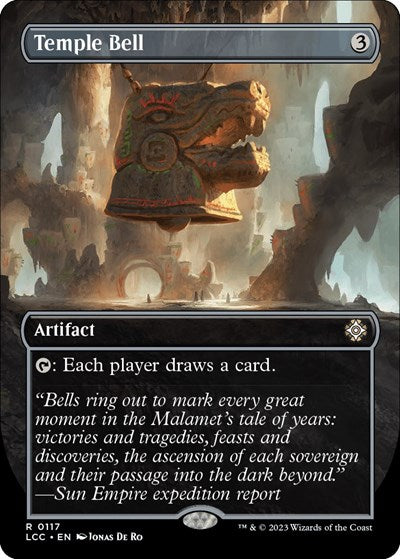 Temple Bell (Borderless) (Commander: The Lost Caverns of Ixalan) Near Mint