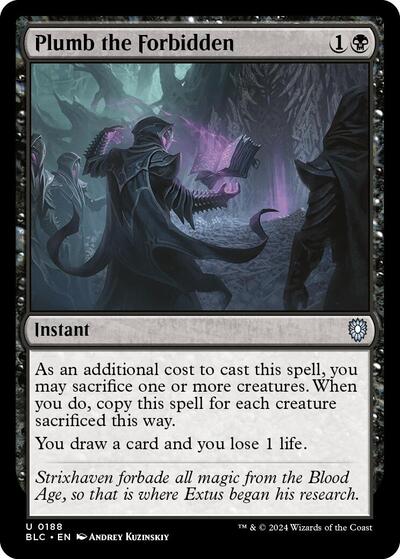 Plumb the Forbidden (Commander: Bloomburrow) Near Mint