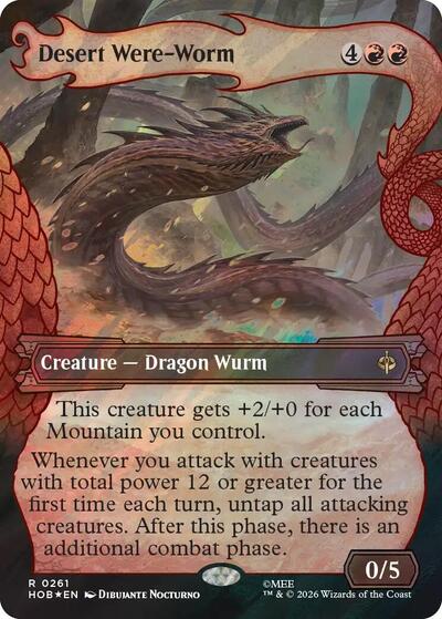 Desert Were-Worm (Showcase) (Surge Foil) (The Hobbit) Near Mint Foil