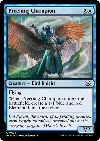 Preening Champion (March of the Machine) Near Mint Foil