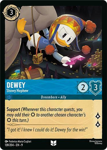 Dewey - Showy Nephew (Fabled) Near Mint Cold Foil