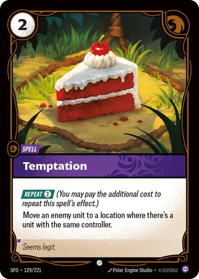 Temptation (Spiritforged) Near Mint Foil