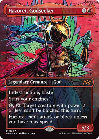 Hazoret, Godseeker (Borderless) (Aetherdrift) Near Mint Foil