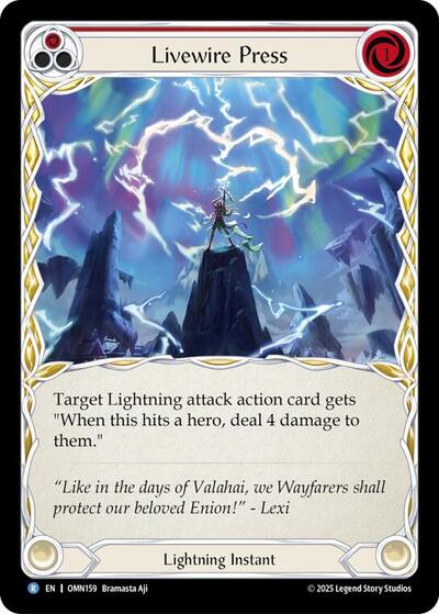 Livewire Press (Red) (Omens of the Third Age) Near Mint Foil