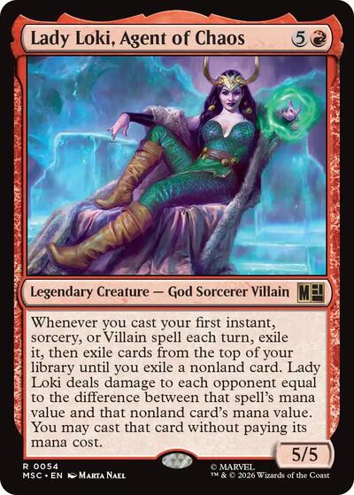 Lady Loki, Agent of Chaos (Surge Foil) (Commander: Marvel Super Heroes) Near Mint Foil
