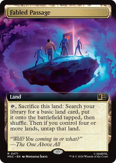 Fabled Passage (Extended Art) (Commander: Marvel Super Heroes) Near Mint