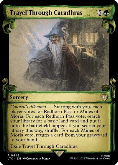 Travel Through Caradhras (Showcase Scrolls) (Commander: The Lord of the Rings: Tales of Middle-earth) Near Mint Foil