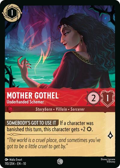 Mother Gothel - Underhanded Schemer (Whispers in the Well) Near Mint Cold Foil